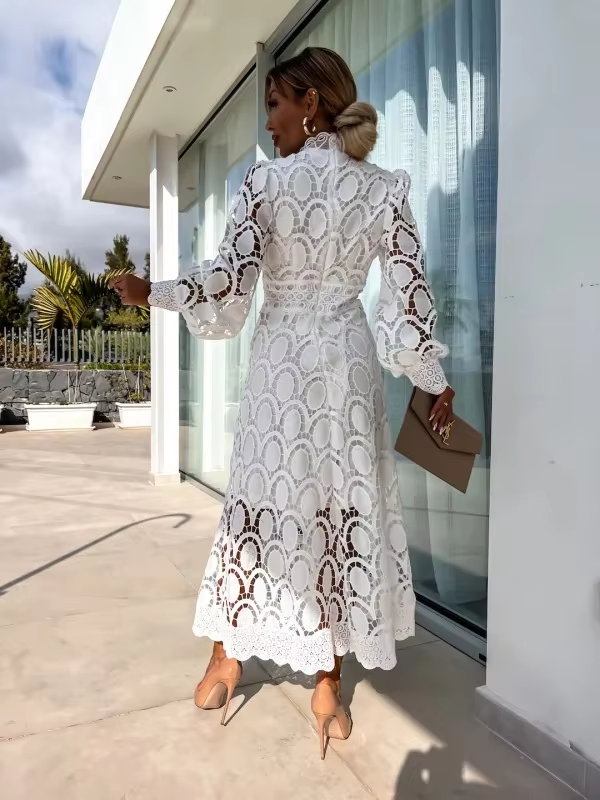 Abito Estivo Elegante Rosa per Donne | Midi
