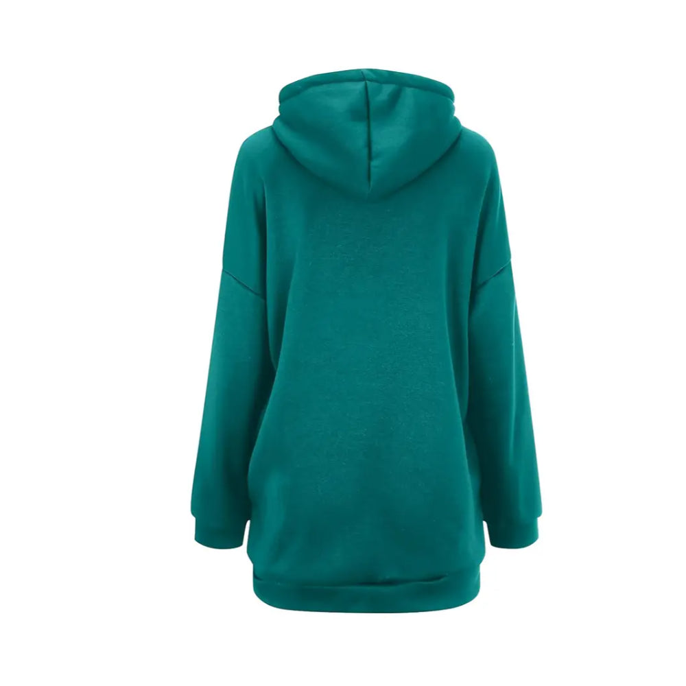 Felpa oversize da donna con cappuccio | Maniche lunghe, cappuccio