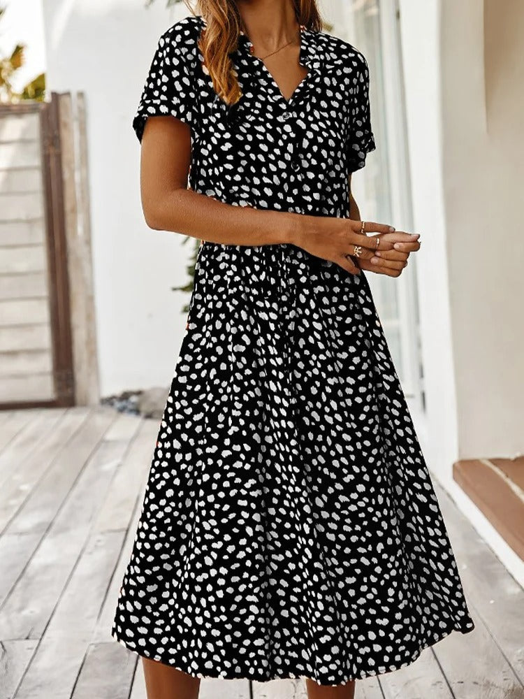 Sophie | Abito Estivo Elegante a Pois per Donne | Midi