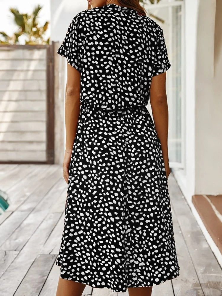 Sophie | Abito Estivo Elegante a Pois per Donne | Midi