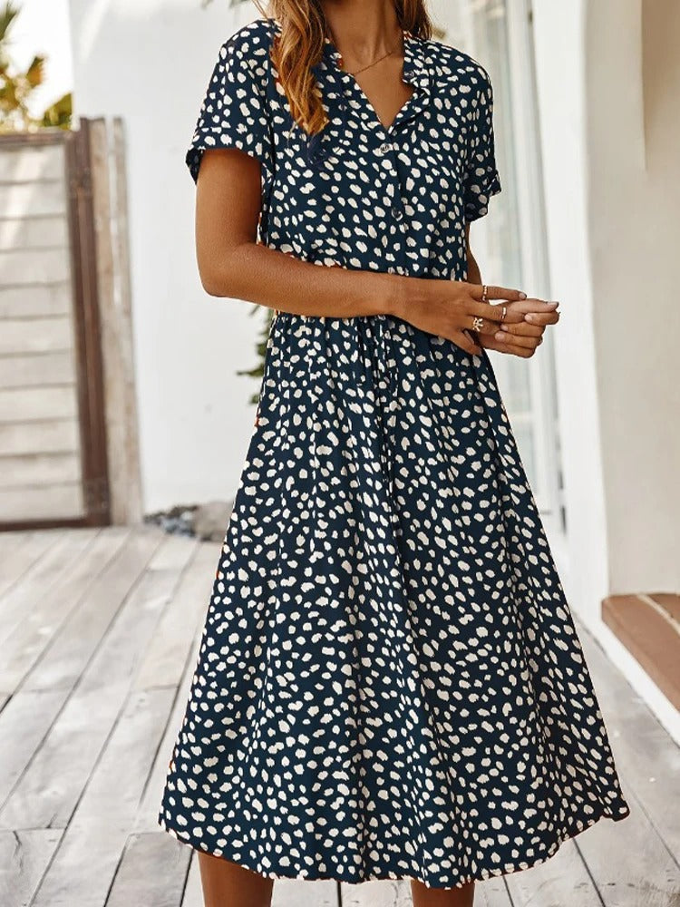 Sophie | Abito Estivo Elegante a Pois per Donne | Midi