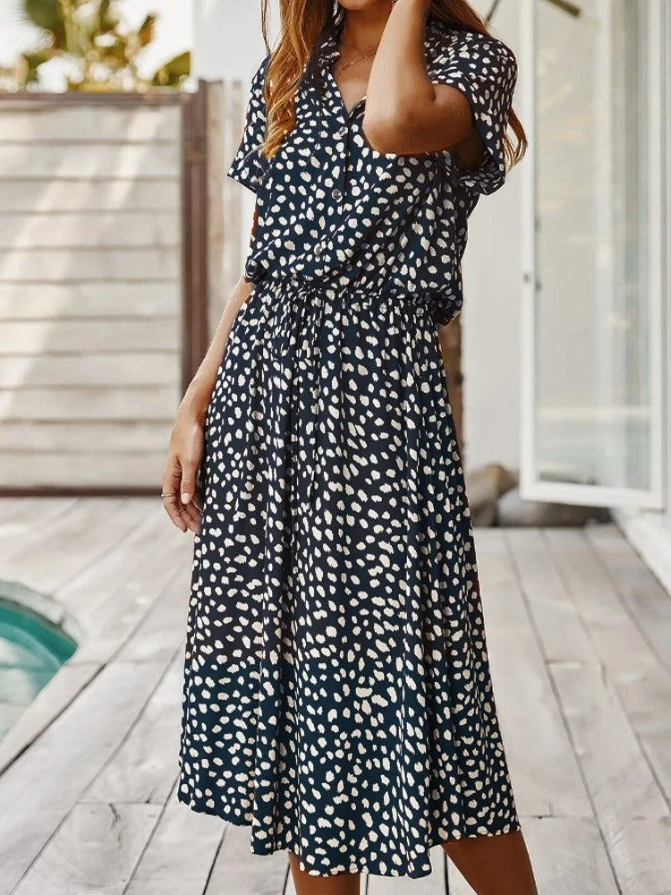 Sophie | Abito Estivo Elegante a Pois per Donne | Midi