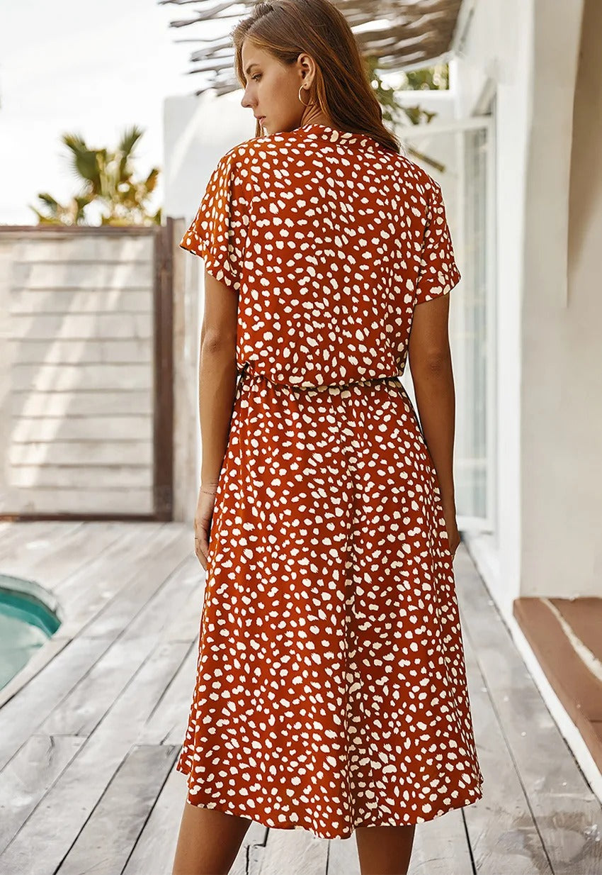 Sophie | Abito Estivo Elegante a Pois per Donne | Midi