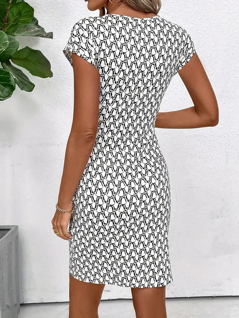 Dames Elegante Print Zomerjurk | Mini