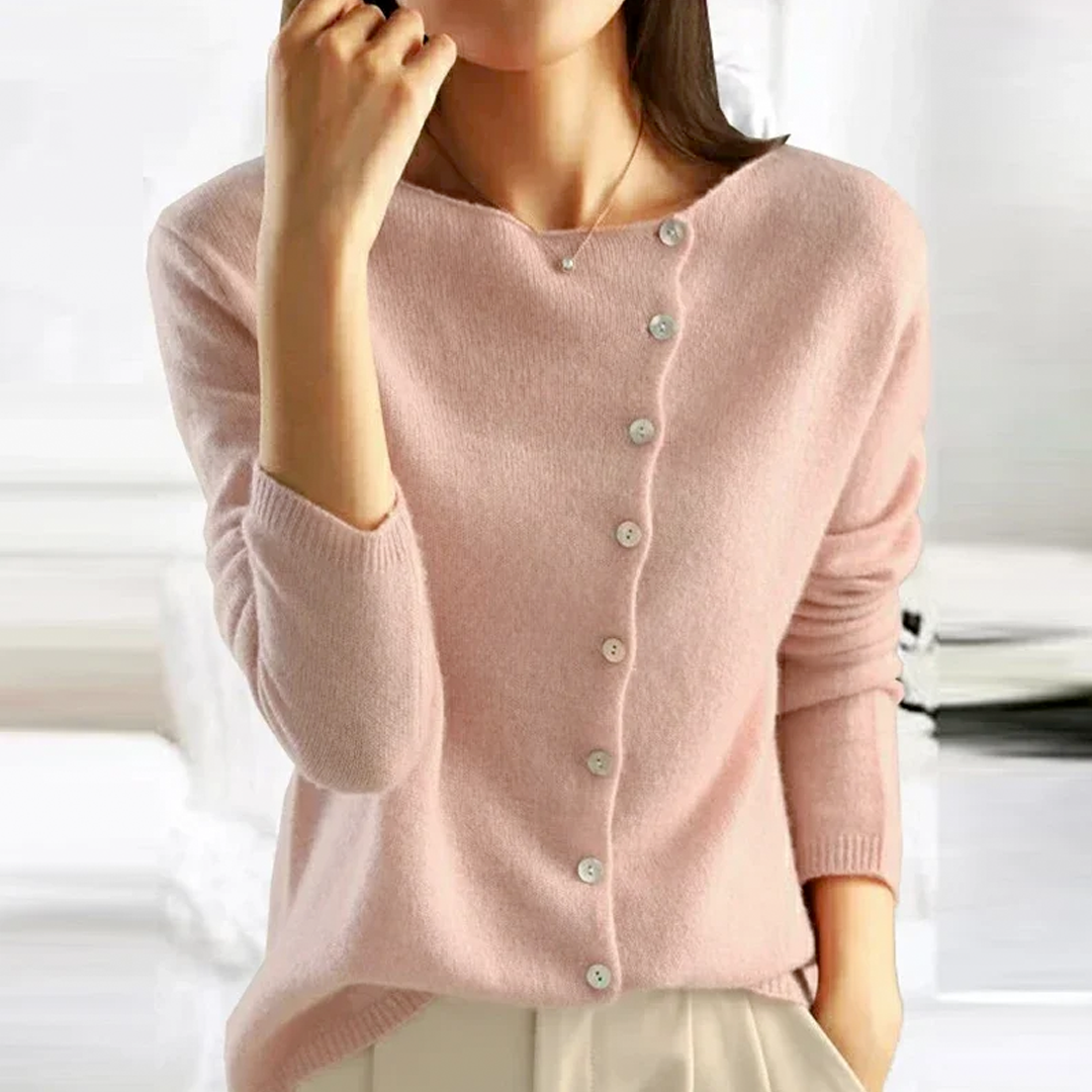 Dames Gebreide Cardigan | Lang, Asymmetrisch