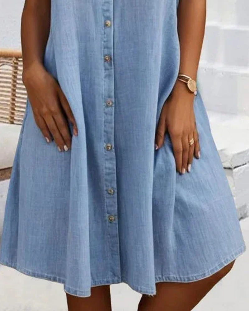 Luisa | Abito vintage da donna | Maniche corte con colletto, uniforme, Midi