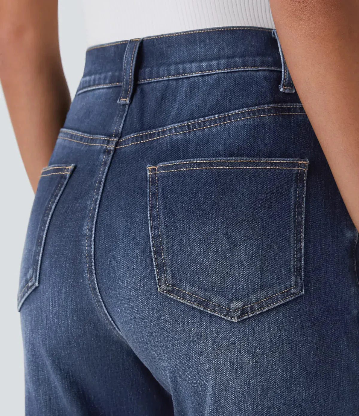 Dames Hoge Taille Zomer Jeans | Recht Model, Stretch