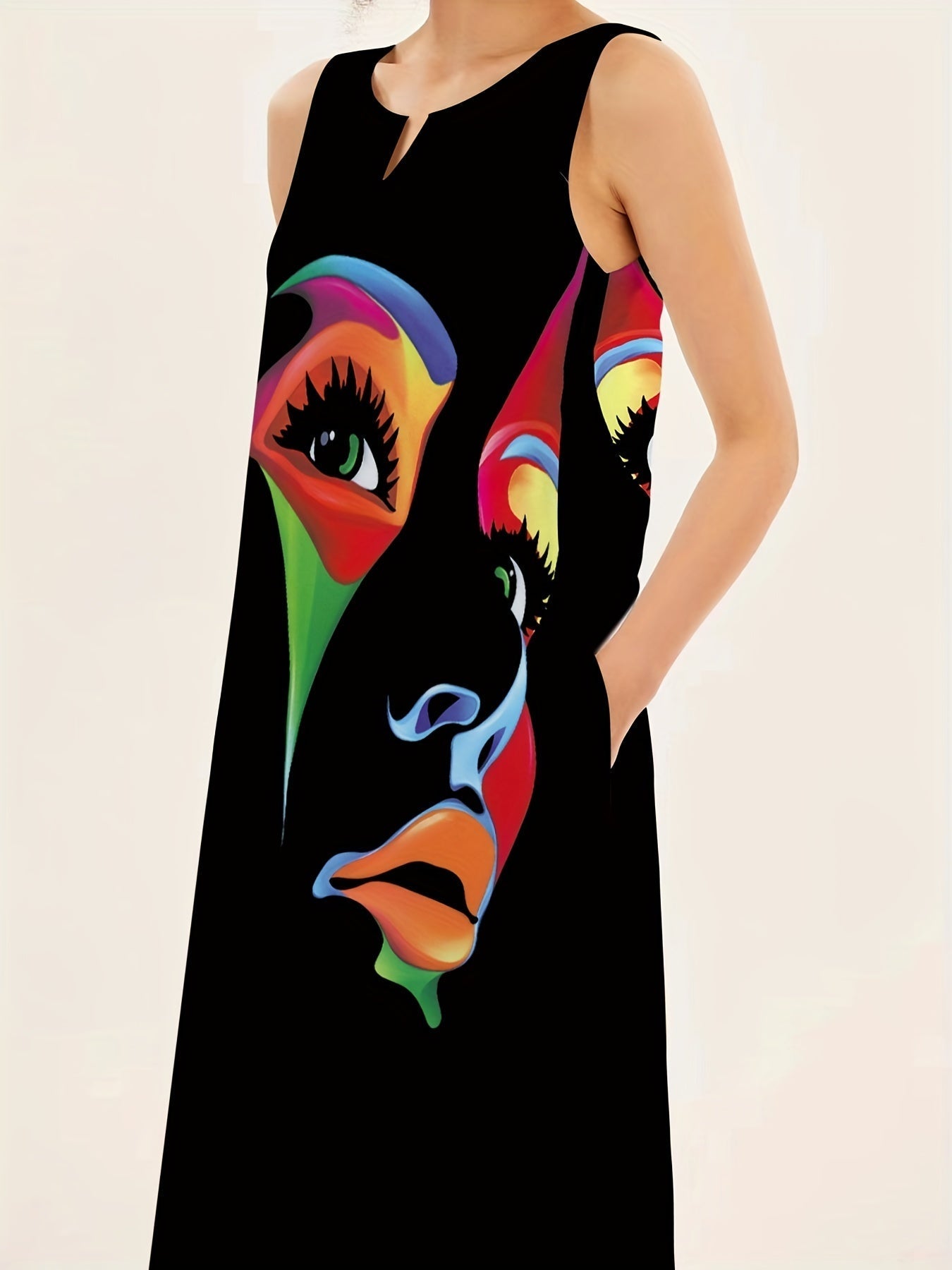 Abito estivo elegante artistico da donna | Maxi