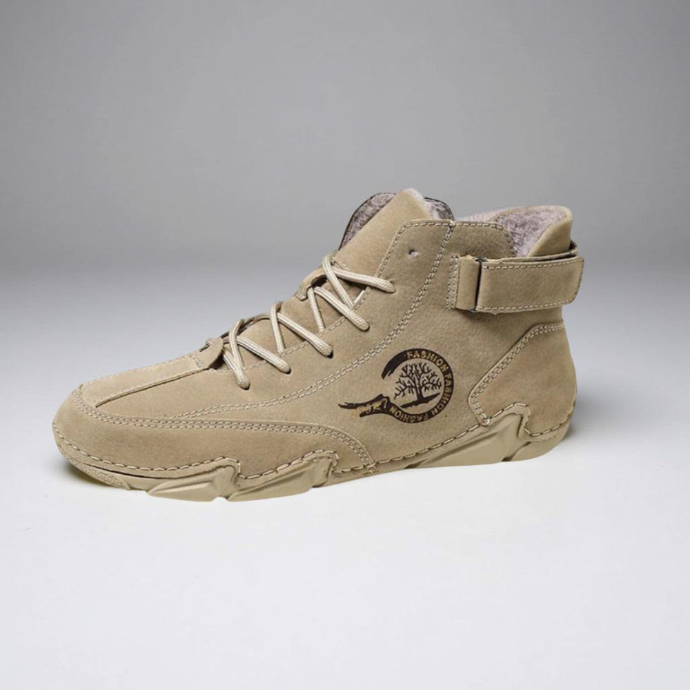 Heren Warme Winterschoenen – Gevoerd Veterlaarzen