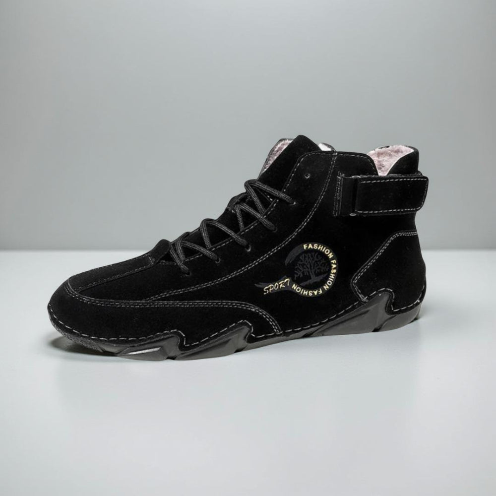Heren Warme Winterschoenen – Gevoerd Veterlaarzen