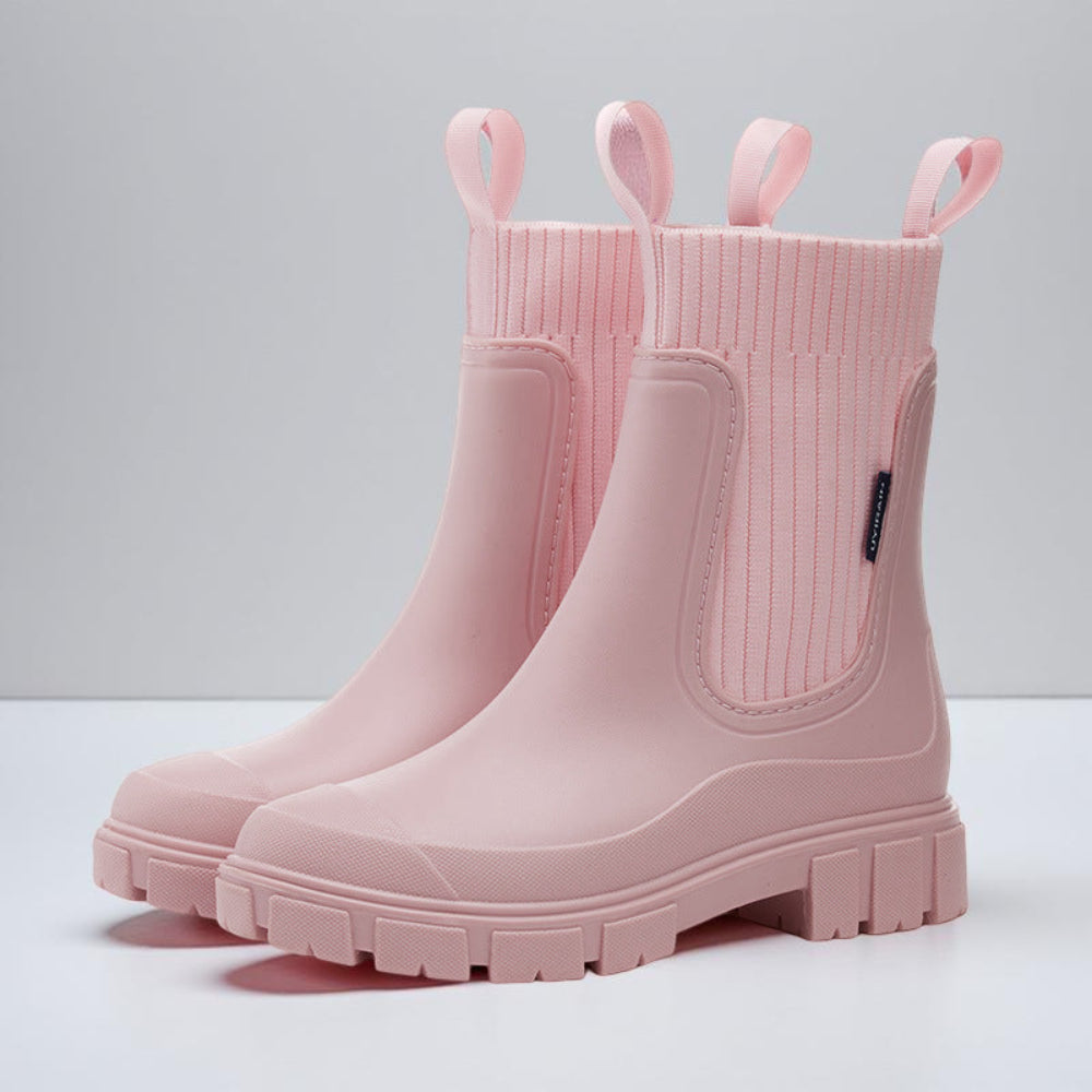 Dames Waterdichte Chelsea Regenlaarzen – Antislip Warm