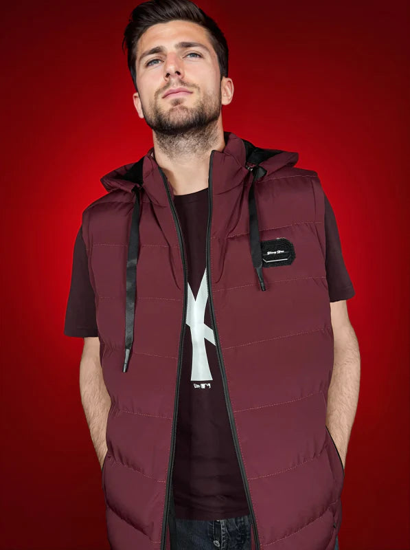 Gilet Invernale Caldo Uomo | Cappuccio, Chiusura Lampo