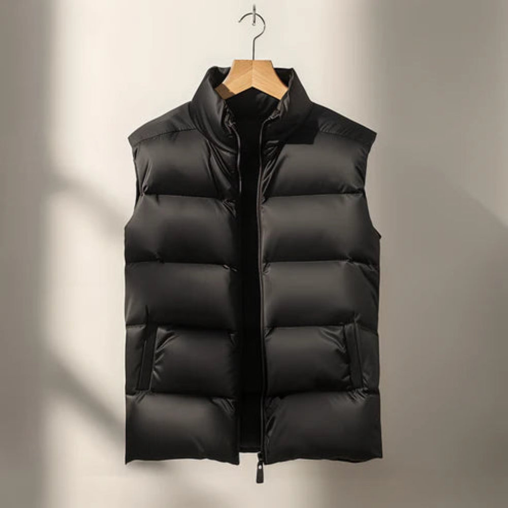Gilet Invernale Imbottito Uomo | Nero, Chiusura Lampo