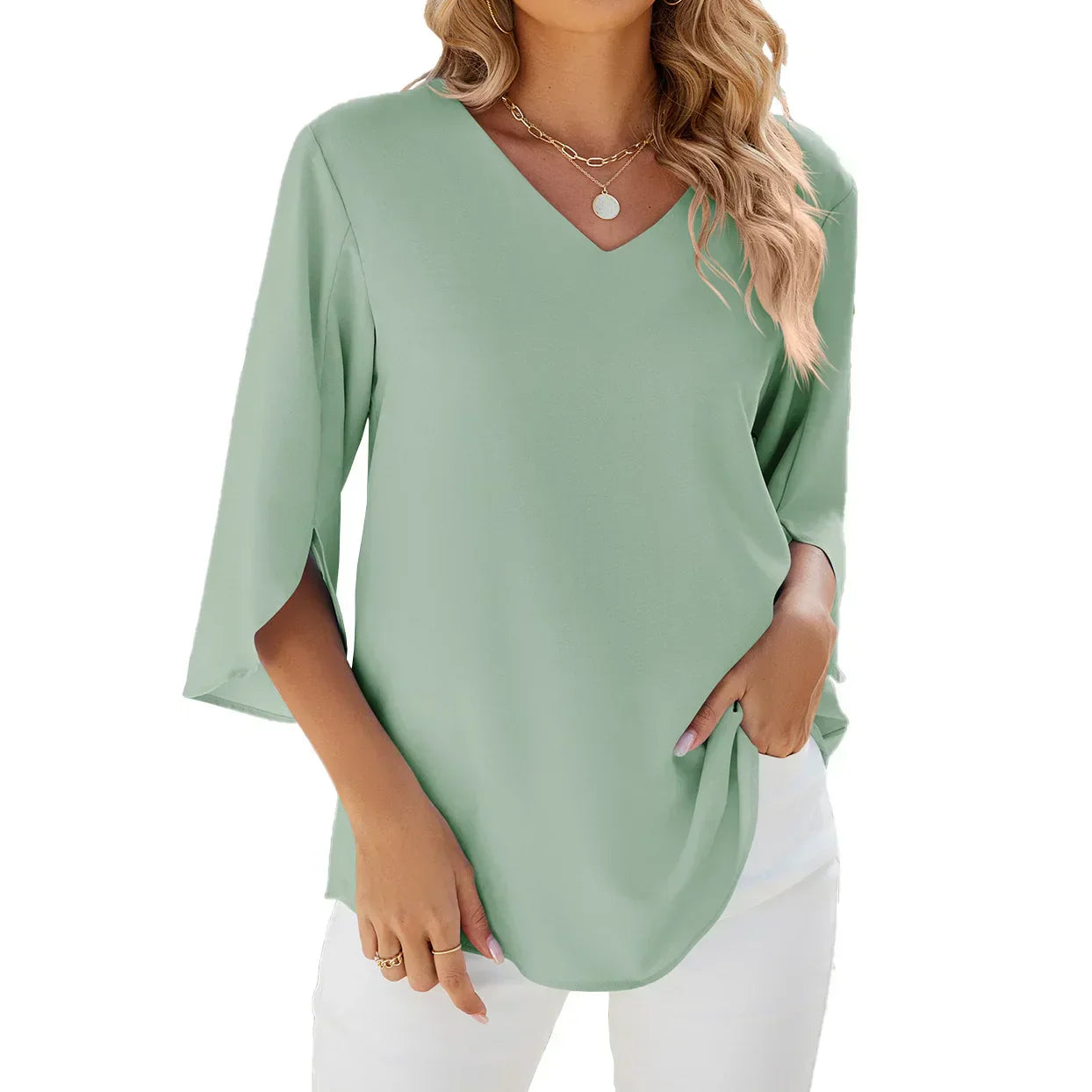 Dames Zomer Tuniek | Langarm, Luchtig