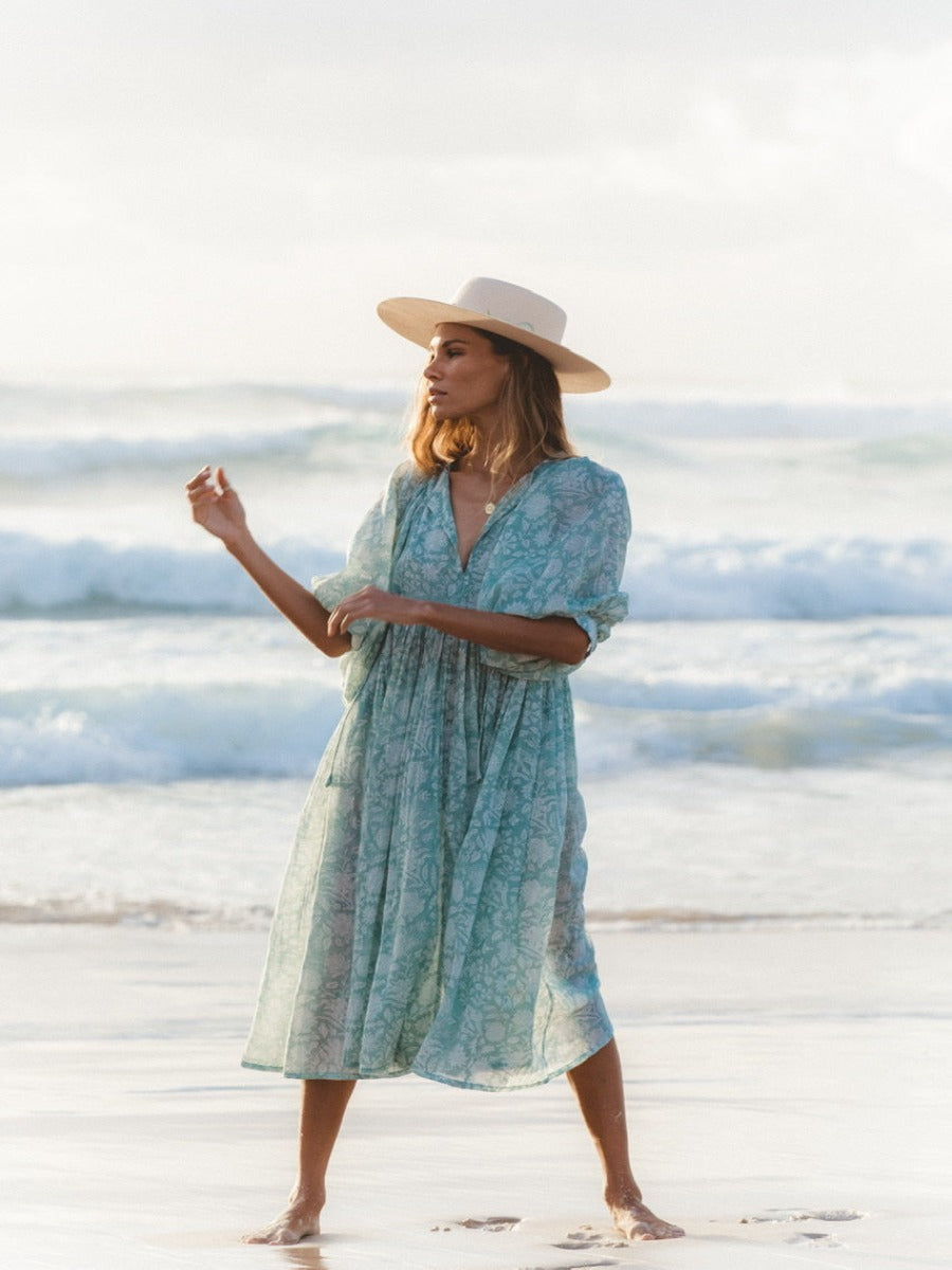 Dames Bohemien Bloemenprint Zomerjurk | Midi