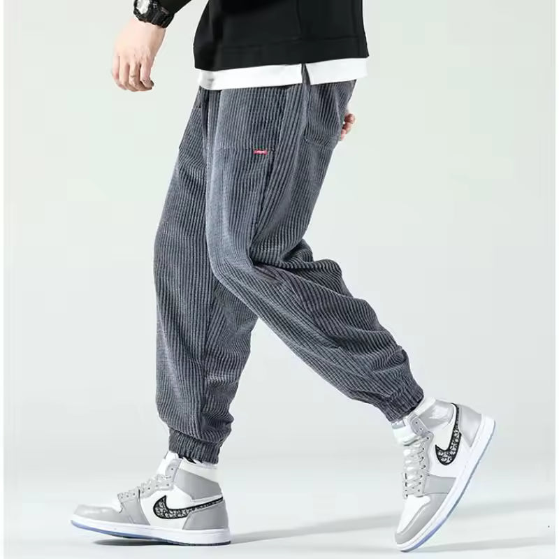 Heren comfortabele casual joggingbroek | Tapered fit elastische taille