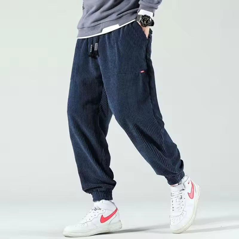 Heren comfortabele casual joggingbroek | Tapered fit elastische taille