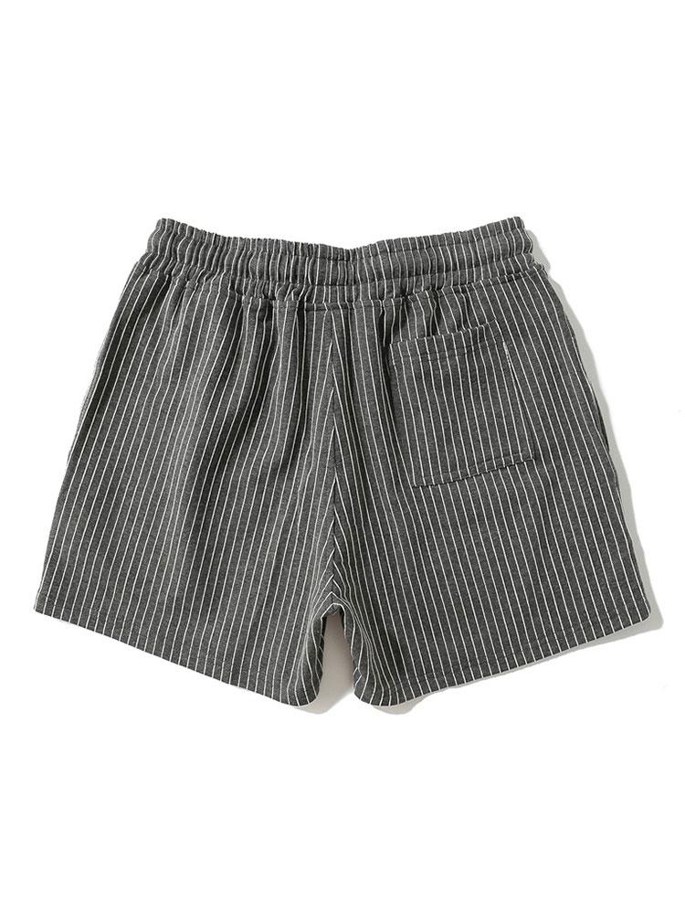 Heren Gestreepte Korte Broek | Lichtgewicht Comfort