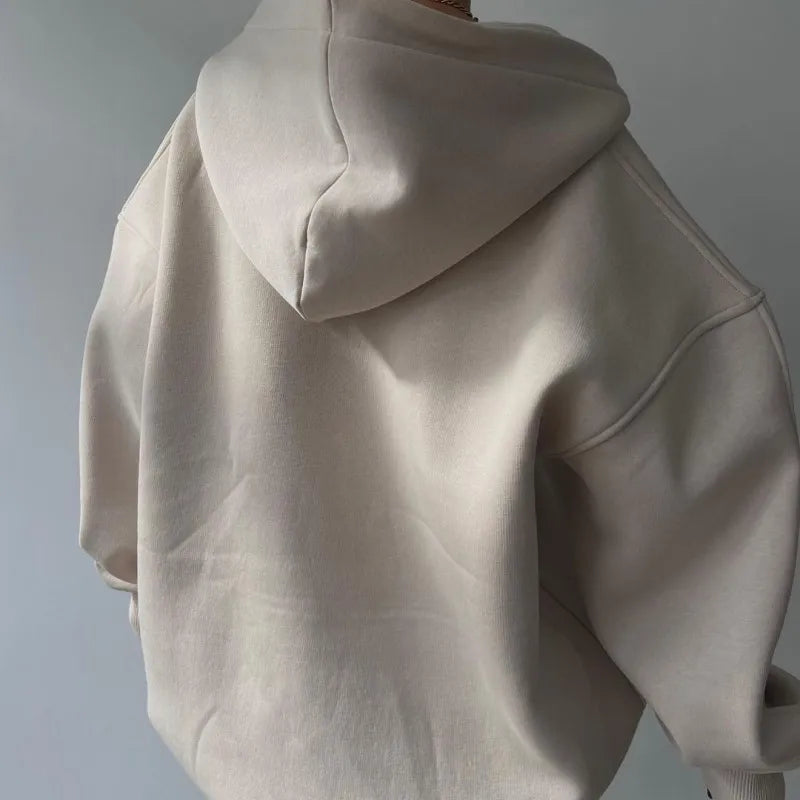 Felpa estiva da donna | Oversize, con cappuccio
