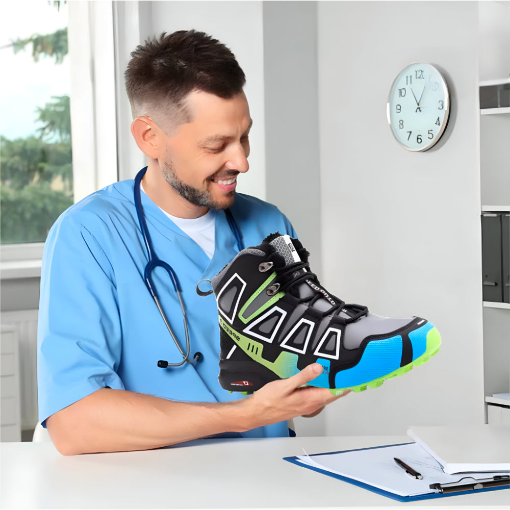 Heren Waterdichte Winter Wandelschoenen – Warm Antislip