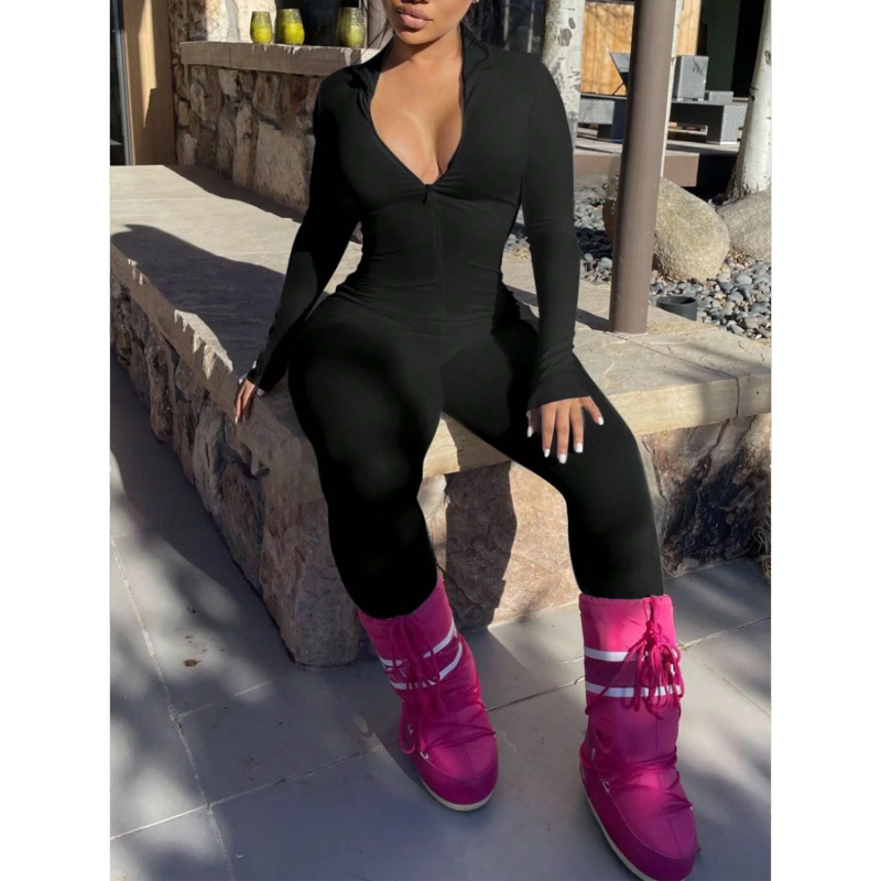 Olivia | Dames sexy jumpsuit | Zwarte