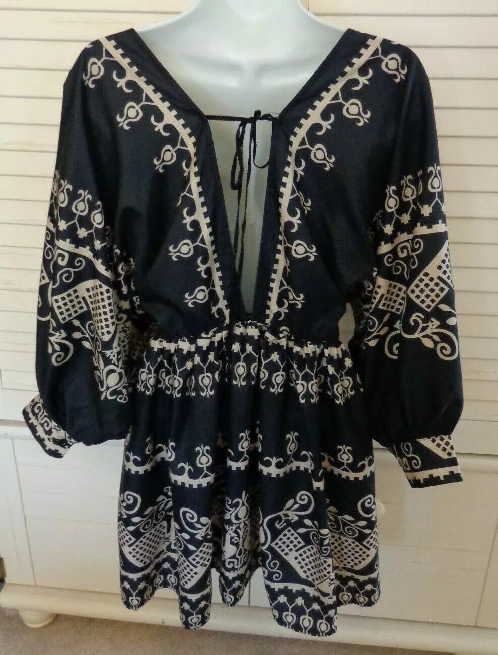 Dames Vintage Luchtige Zomerjurk | Mini