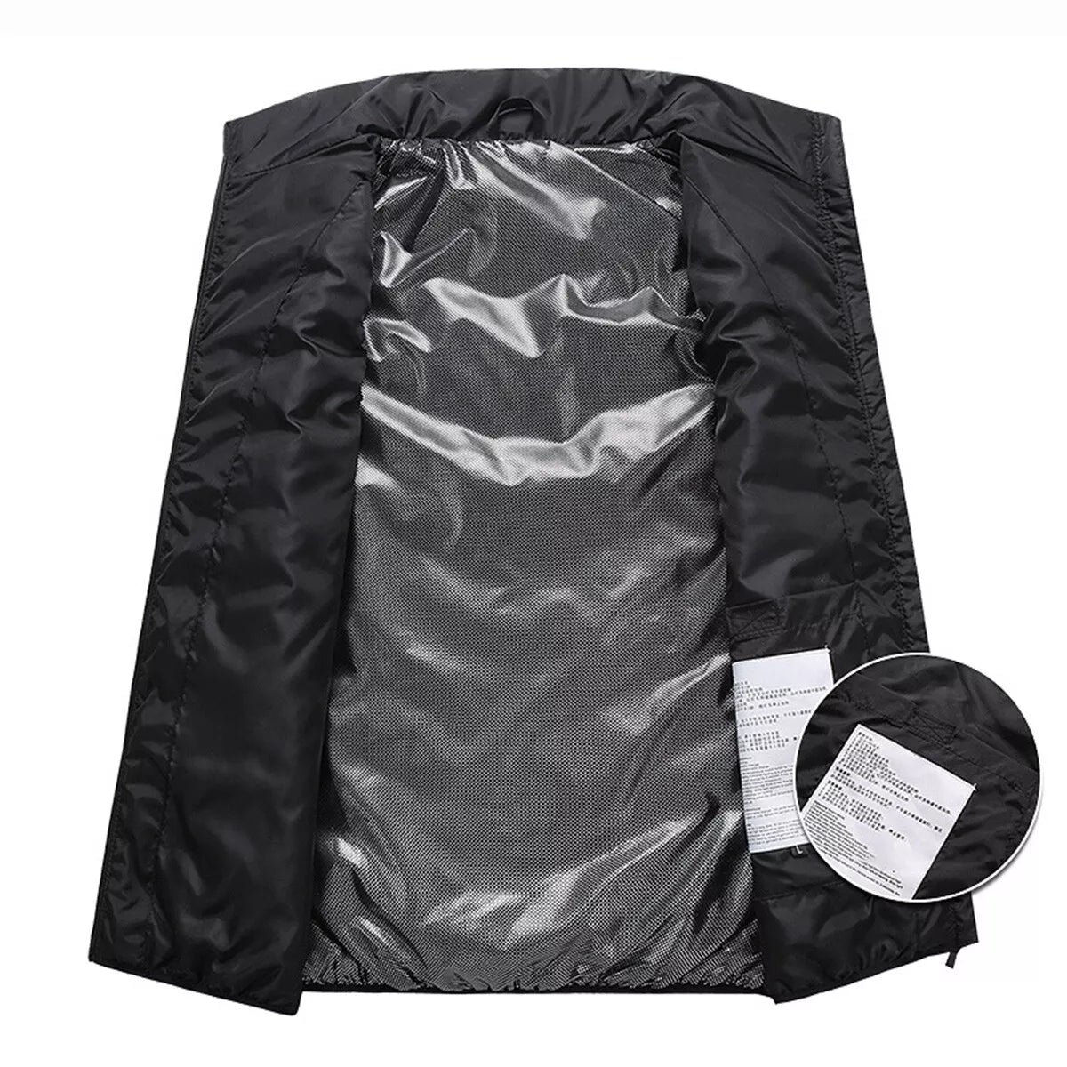 Gilet autunnale imbottito da uomo | Chiusura lampo, senza maniche