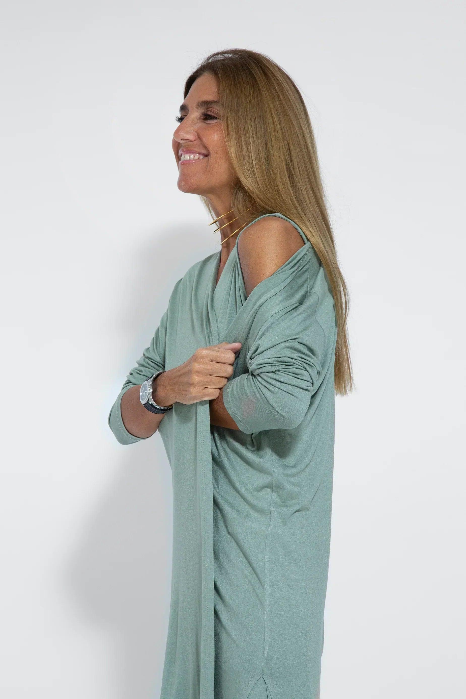 Dames Luchtige zomerjurk met V-hals | Maxi