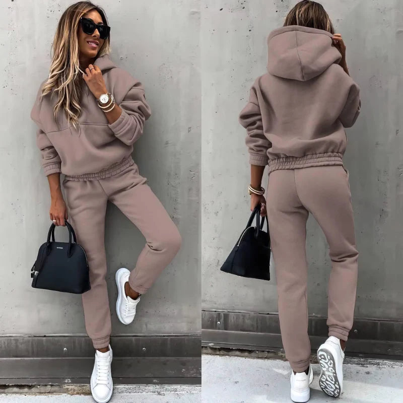 Dames comfortabel trainingspak | Hoodie, joggingbroek