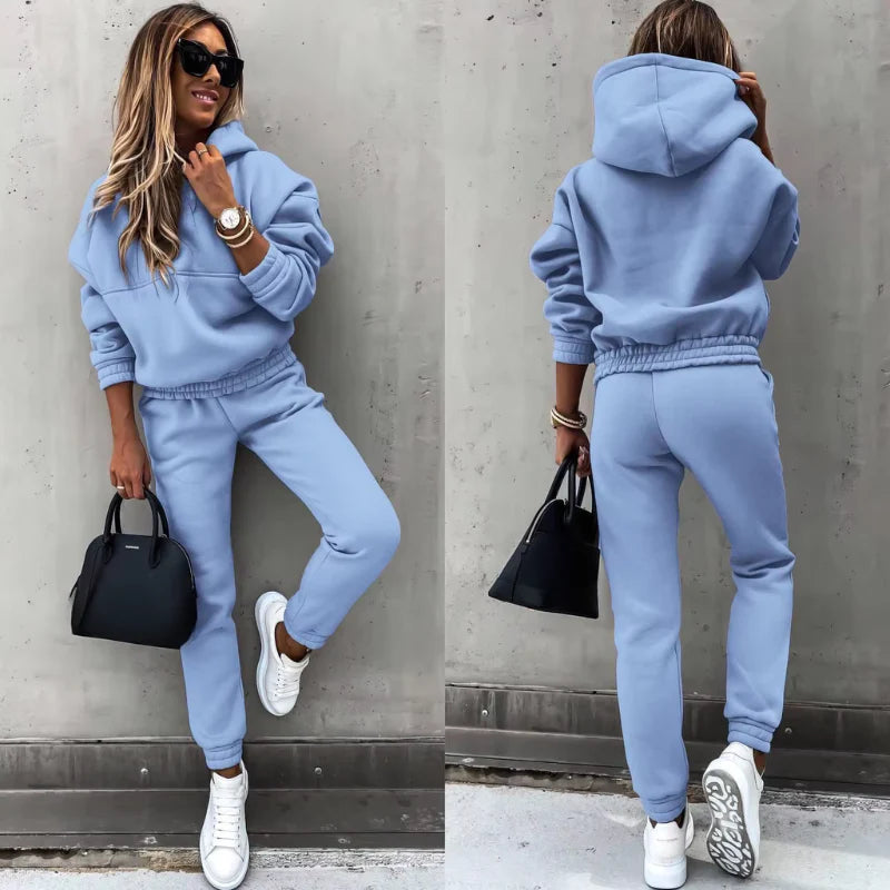 Dames comfortabel trainingspak | Hoodie, joggingbroek