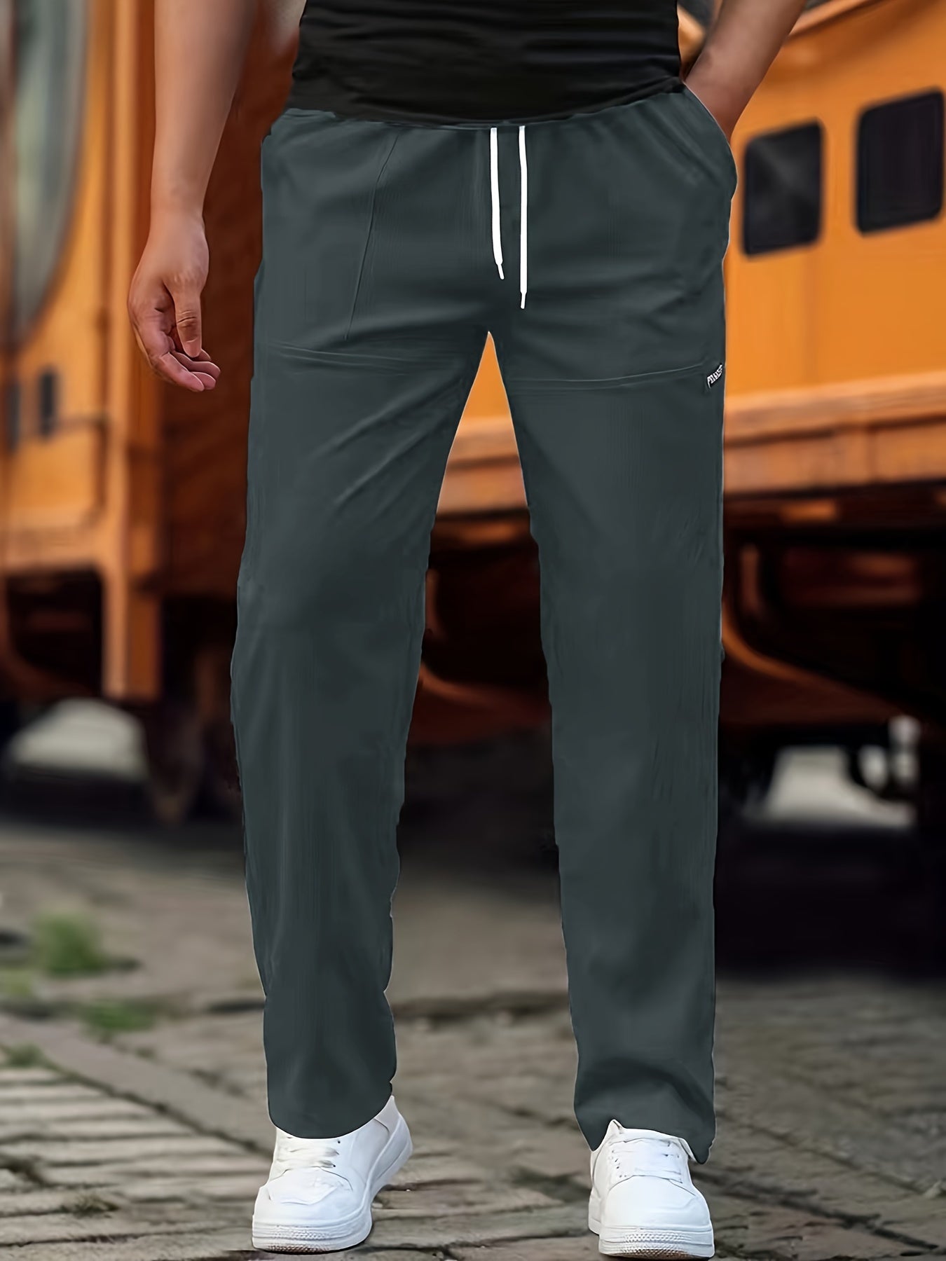 Heren Comfortabele Casual Joggingbroek | Elastische Taille, Trekkoord