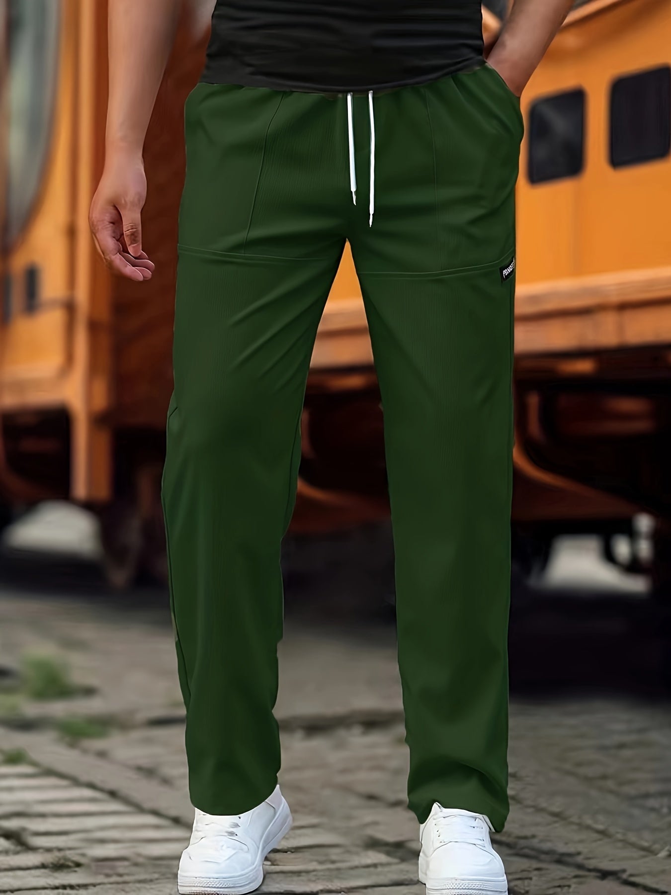 Heren Comfortabele Casual Joggingbroek | Elastische Taille, Trekkoord