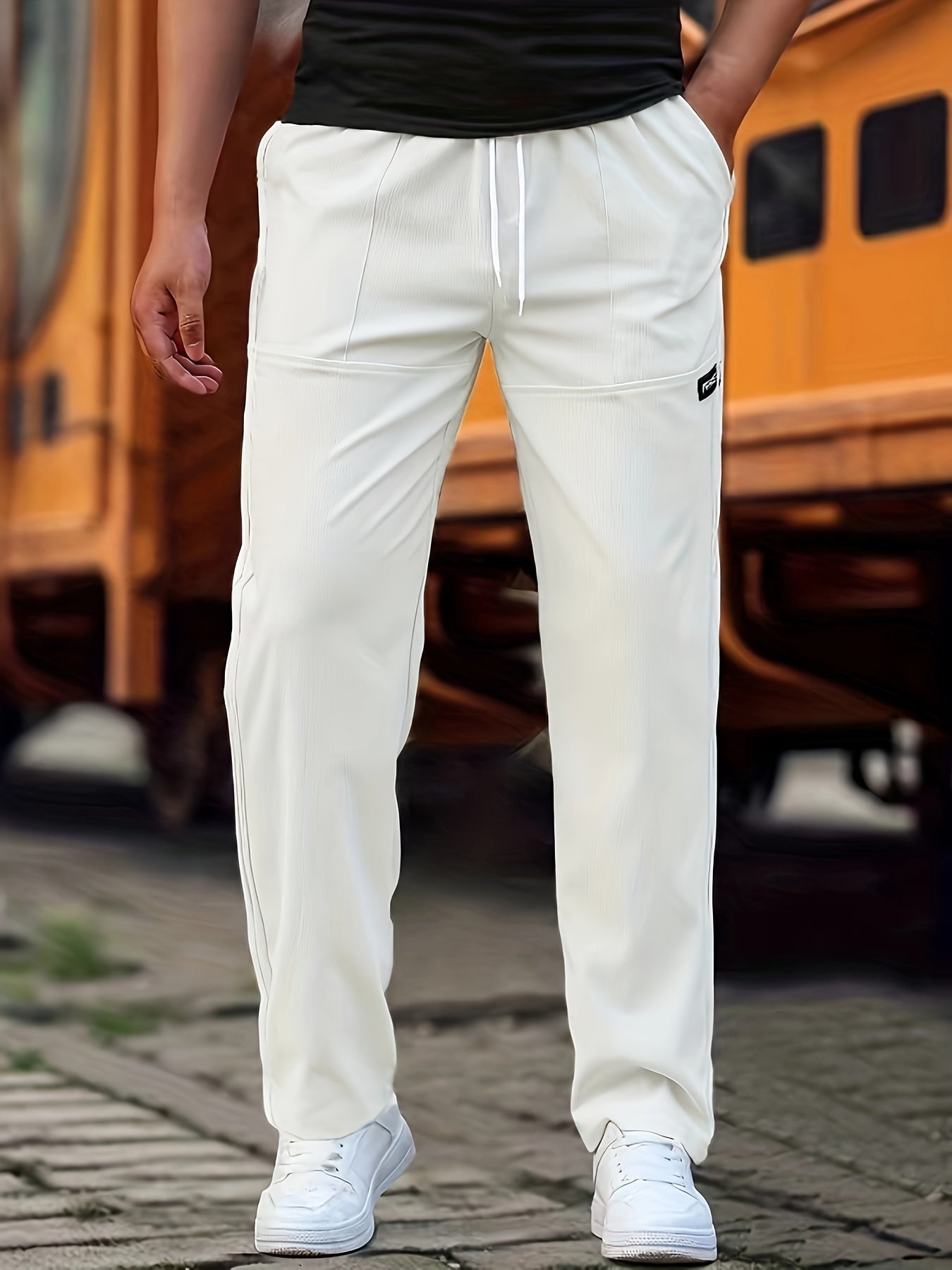 Heren Comfortabele Casual Joggingbroek | Elastische Taille, Trekkoord