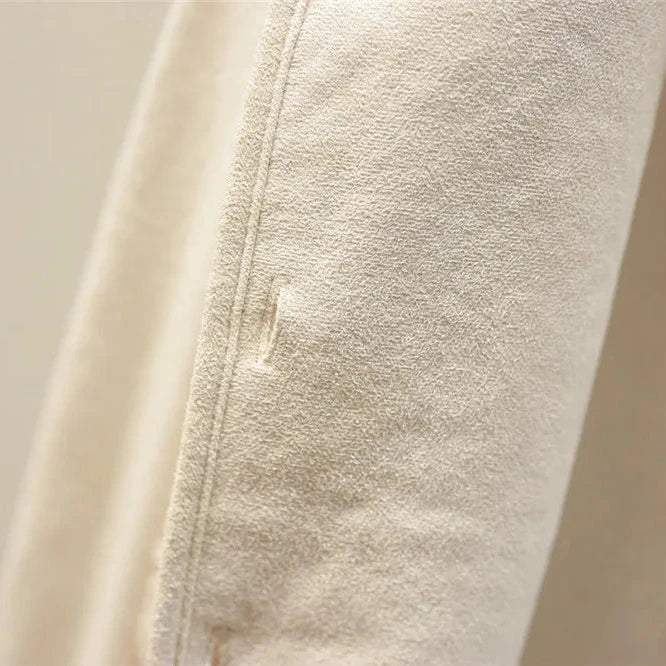 Gilet lavorato a maglia in pile caldo da donna | lungo senza maniche