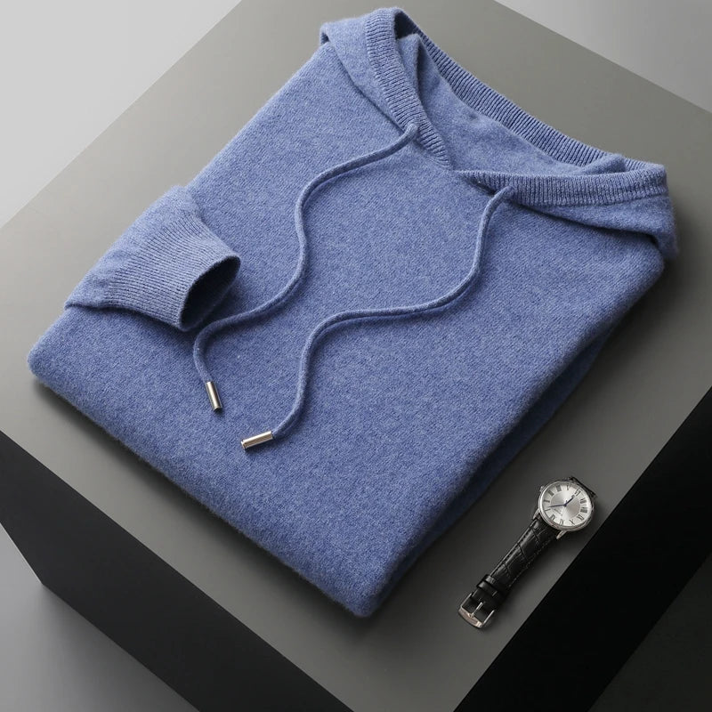 Heren Gebreide Trui met Capuchon | Zacht, Oversized
