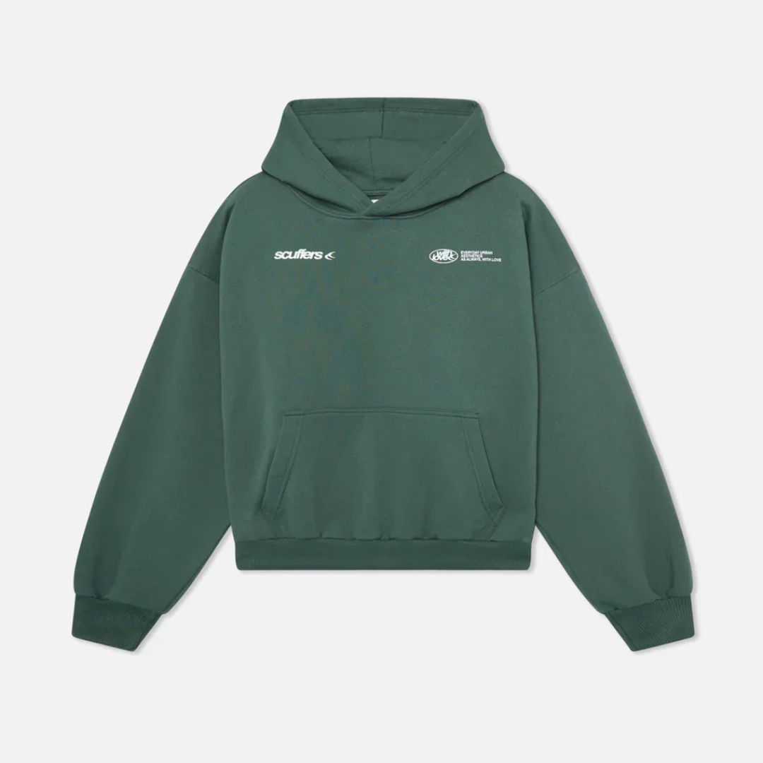 Unisex Oversized Hoodie | Lange Mouw, Capuchon Met Tekstopdruk