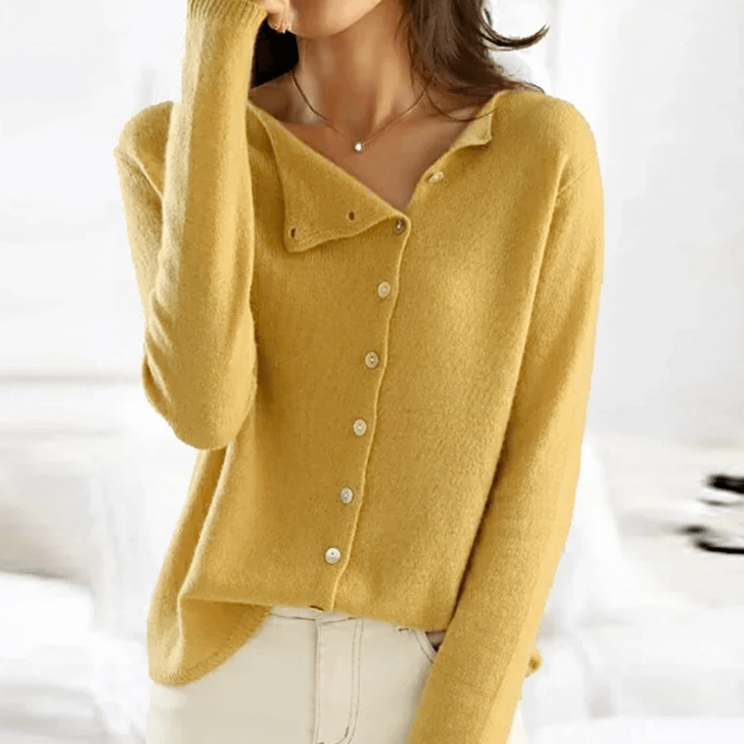Dames oversized lange trui | gebreid warm