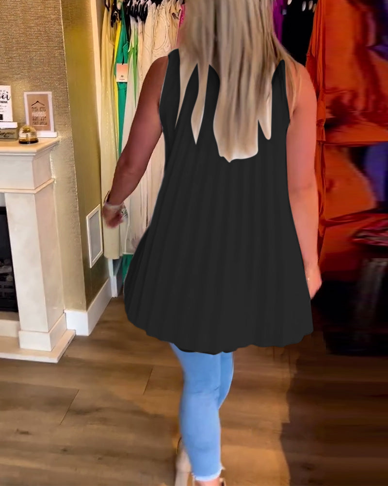 Camicetta estiva elegante da donna | top senza maniche lungo