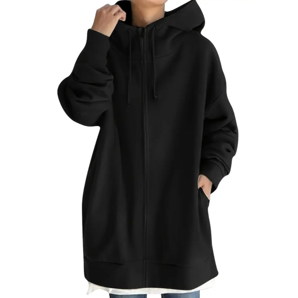 Dames Oversized Hoodie Jurk | Lange Mouwen, Capuchon