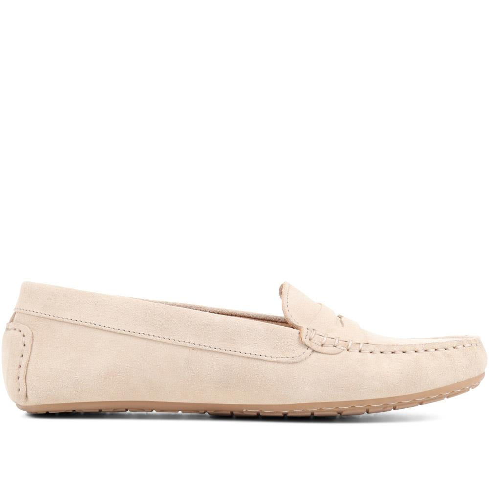 Dames Zomerse Suède Loafers | Comfortabel, Instapmodel