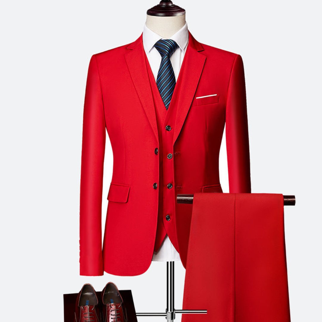 Heren Elegant Driedelig Pak | Gilet, Slim Fit