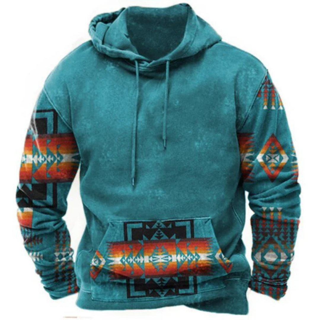 Heren Bedrukte Sweatshirts | Warme Kapstijl