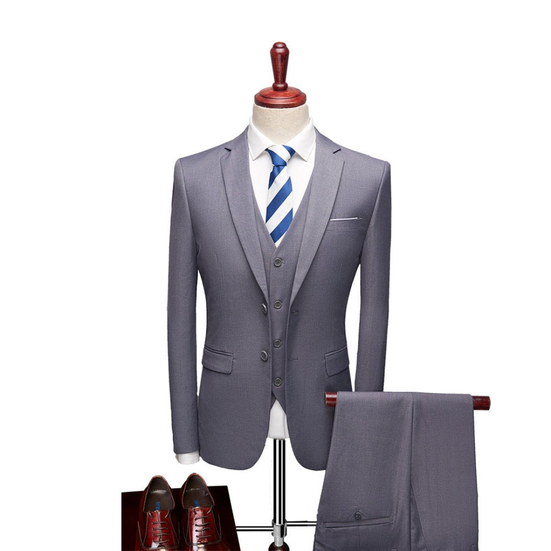 Heren Elegant Driedelig Pak | Gilet, Slim Fit