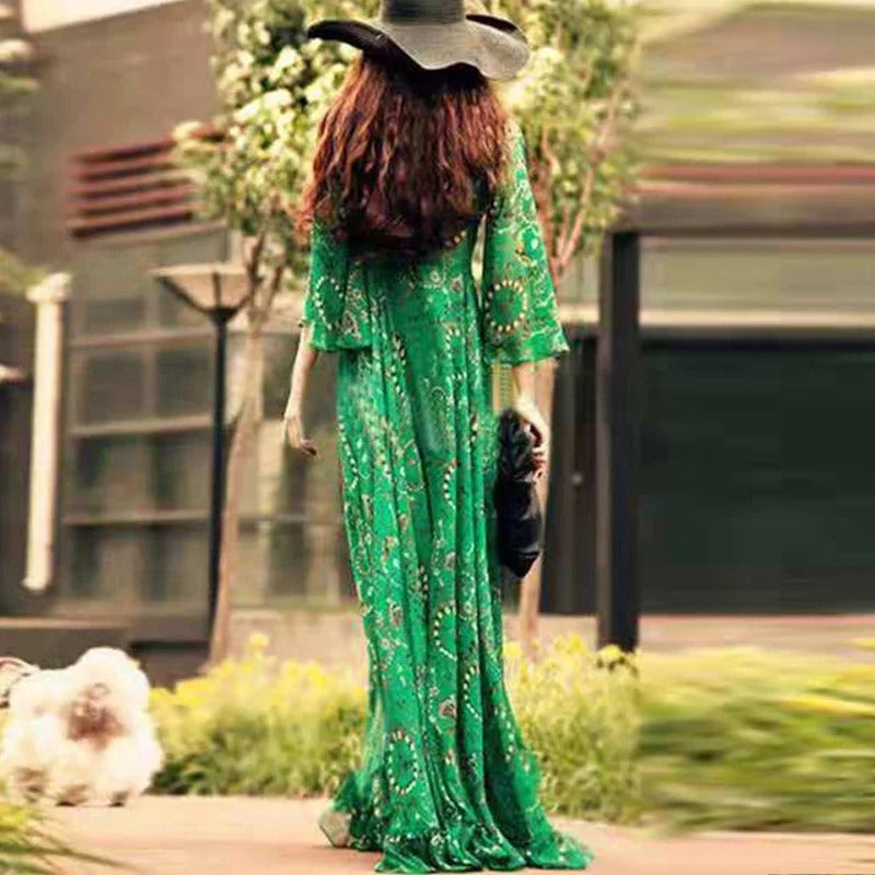 Abito estivo bohemien arioso da donna | Maxi