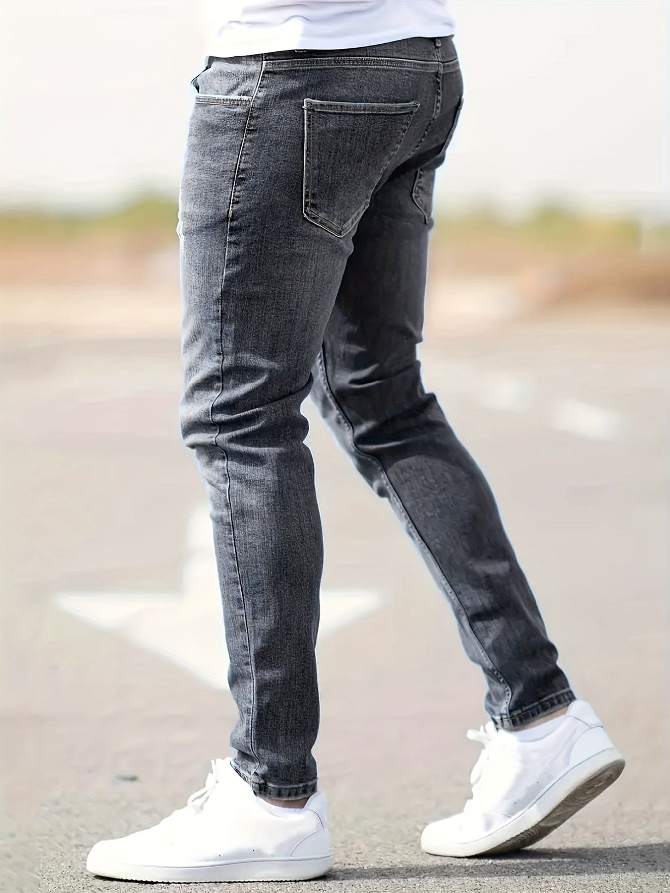 Heren Jeans Broek | Lichte Slijtage