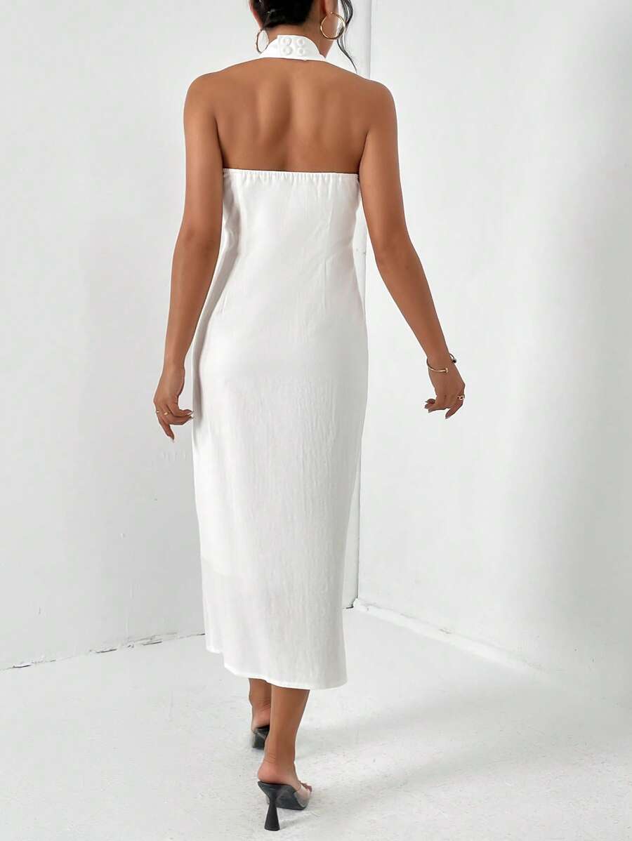 Abito elegante da donna con chiusura a bottoni | Maxi
