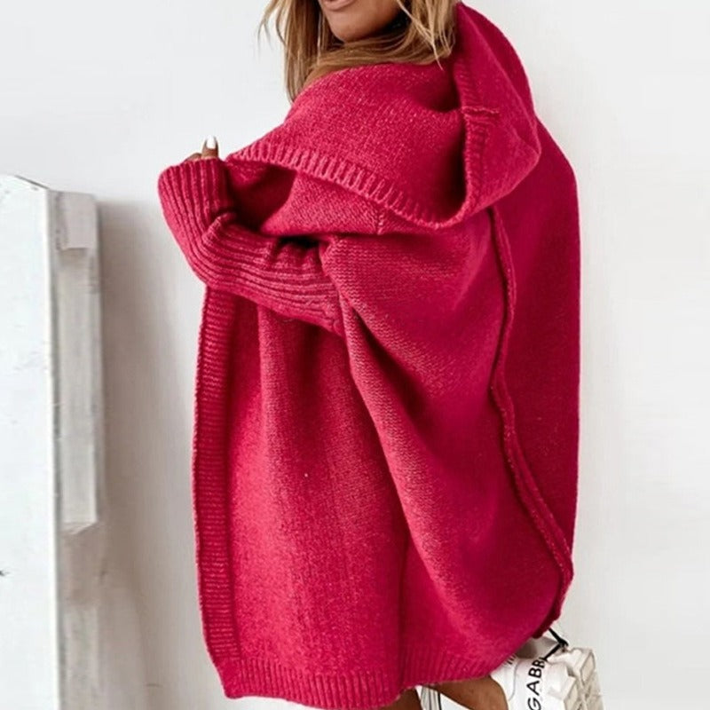 Dames Herfst Cardigan | Oversized, Met Capuchon