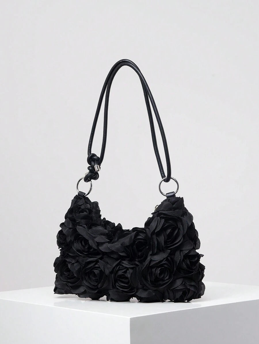 Dames Bohemian Zomer Rieten Tas | Klein, Met Gehaakt Design