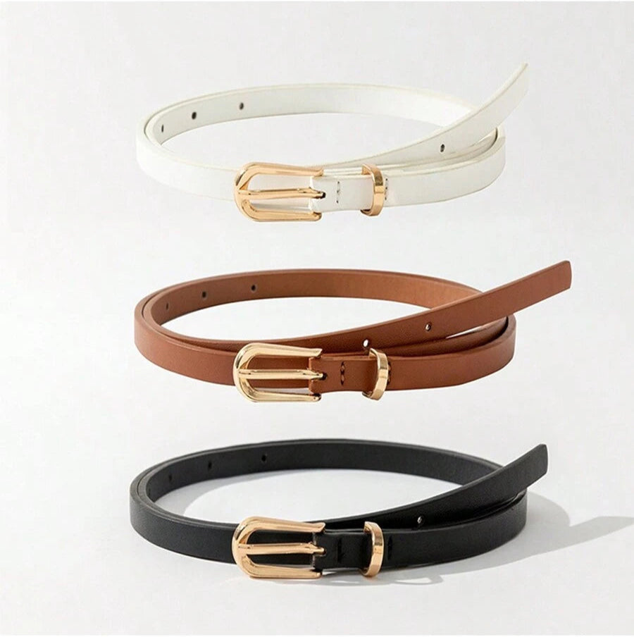 Dames Elegante Zomer Riem | Smal, Met Gouden Gesp