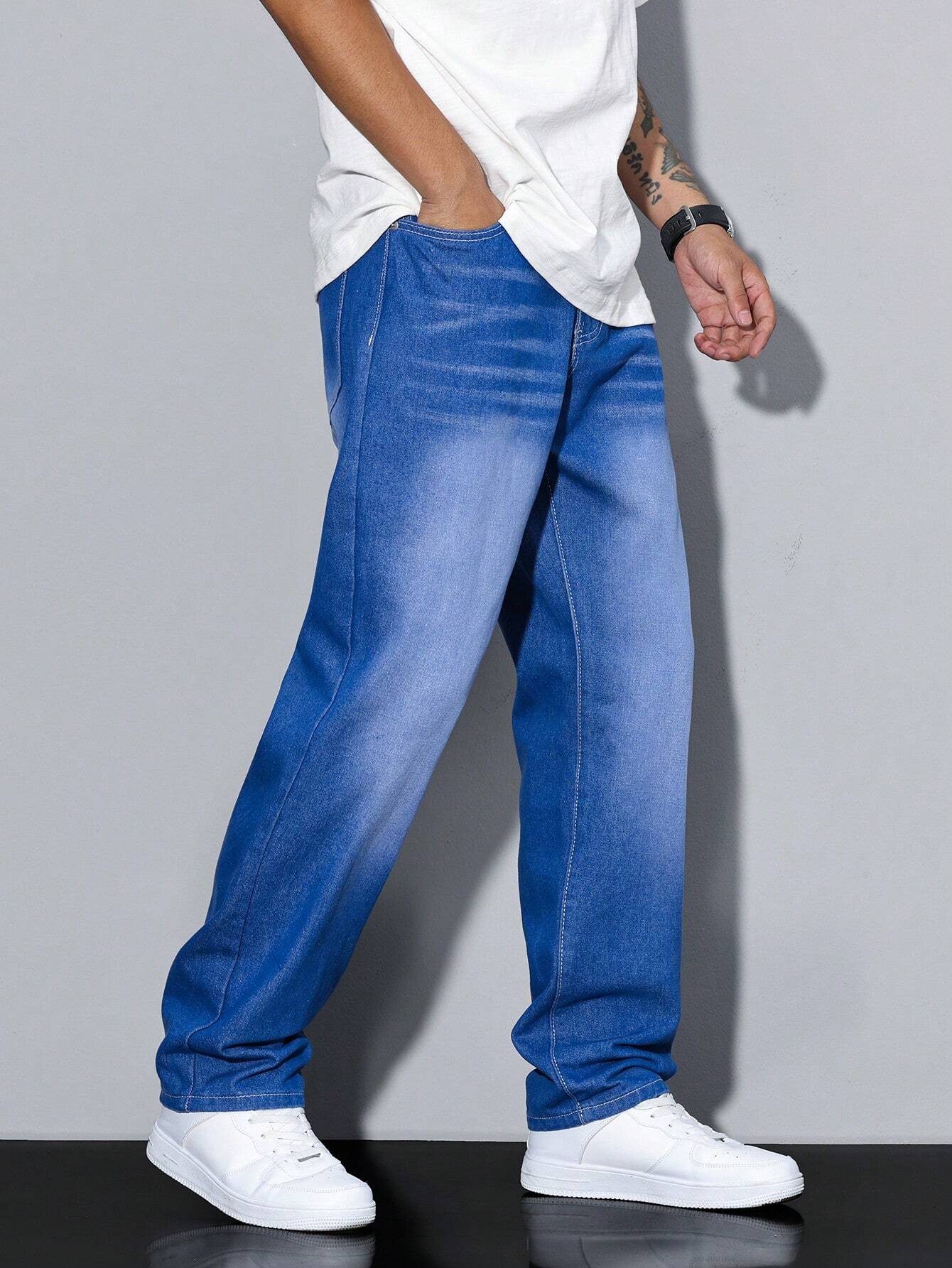 Heren Jeans Broek | Gedempte Wassing